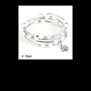 4 strand silver bracelet feminine unique bracelet many different bead choices